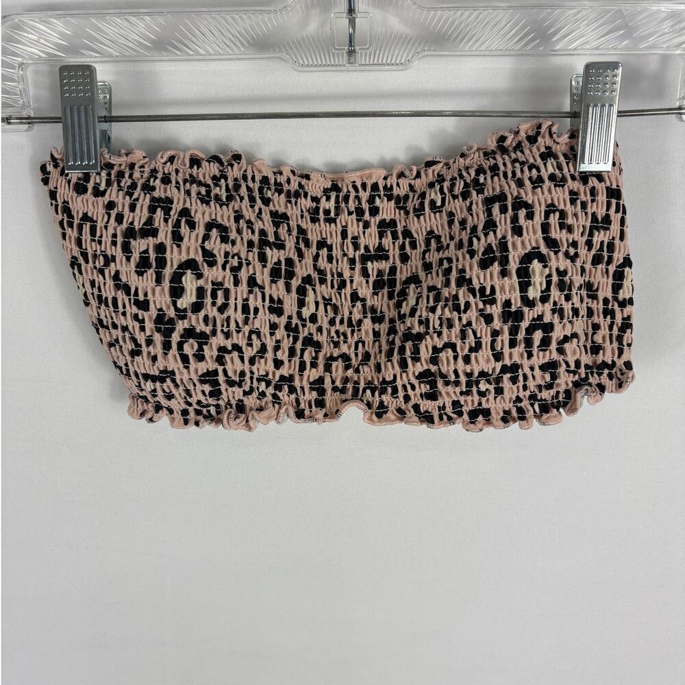 Hollister Co Smocked Bandeau Bikini Top Size Small